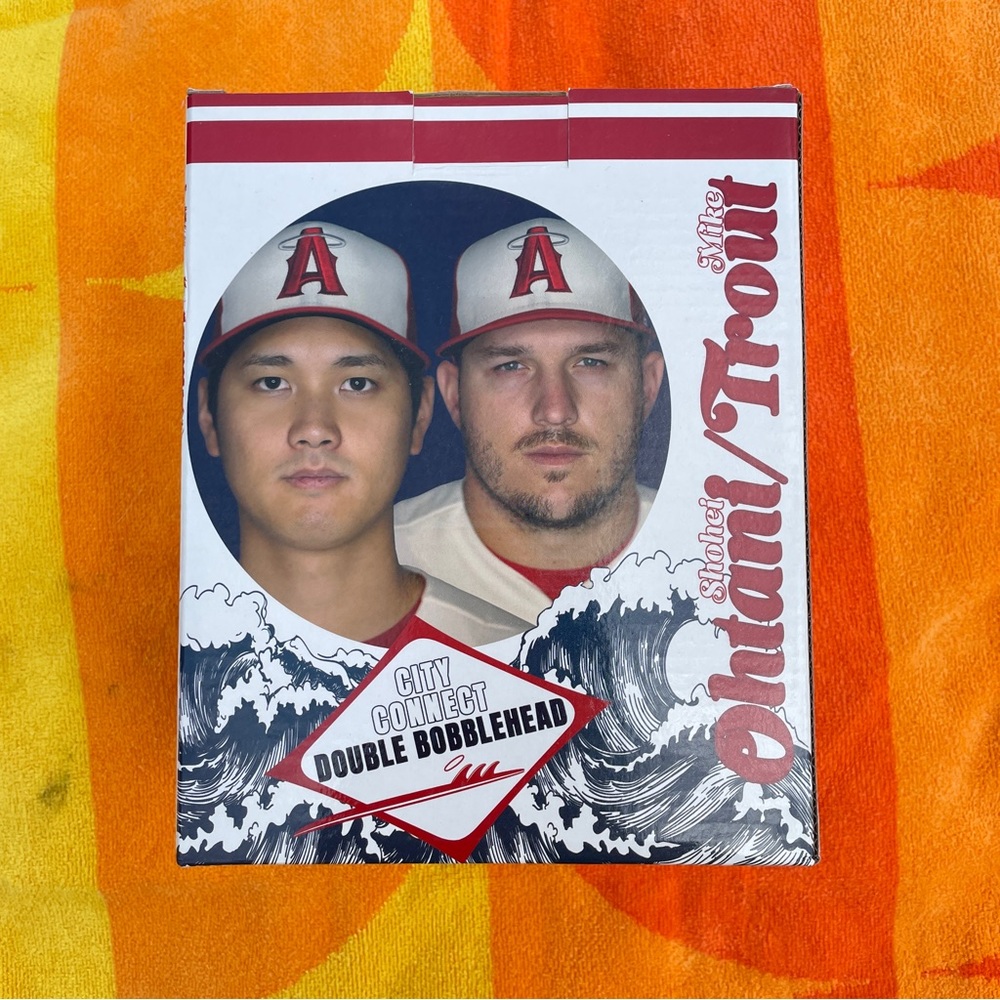 Shohei Ohtani / Mike Trout Los Angeles Angels City Connect Double Bobblehead